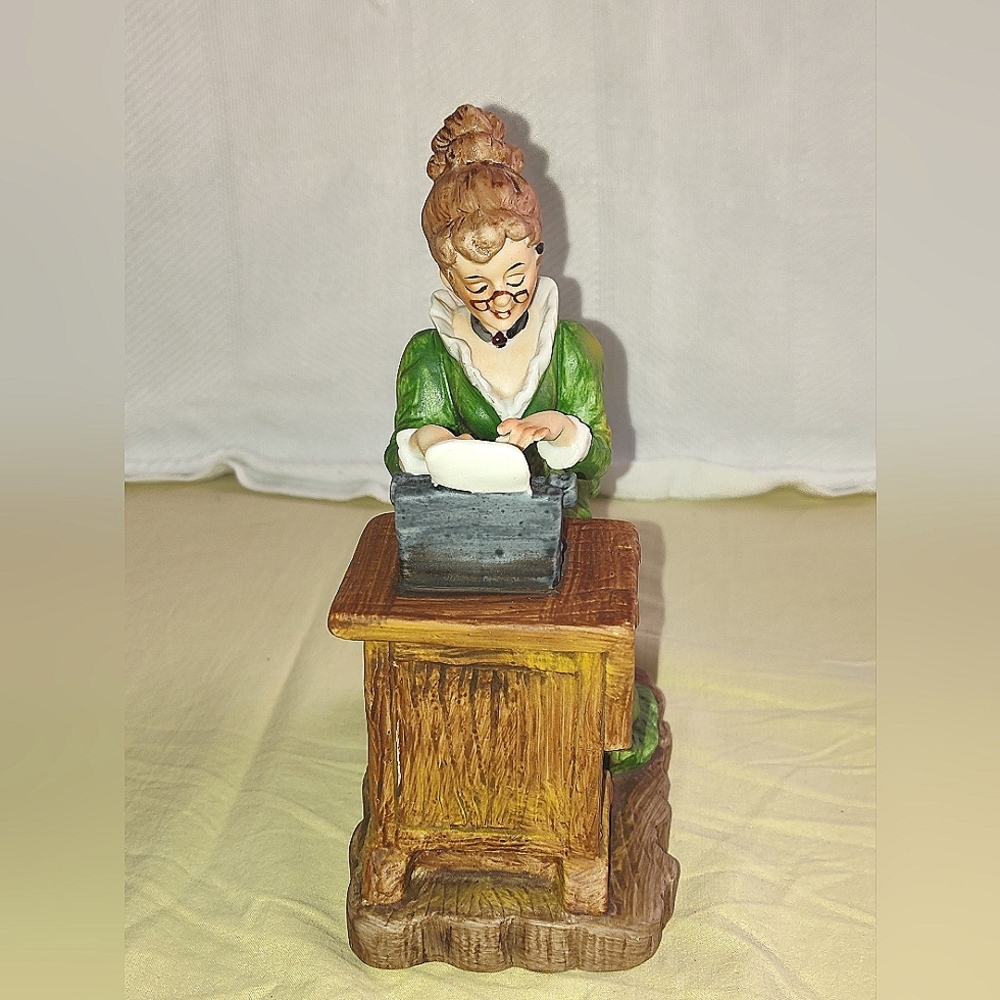 Vintage Lefton China Figurine "The Typist"